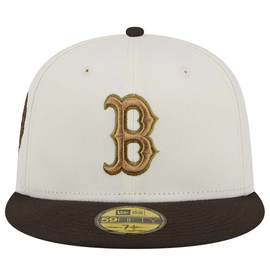 Team * | Men'S Boston Red Sox New Era White/Brown 1915 World Series 59Fifty Fitted Hat