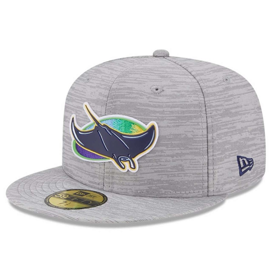 Team * | Men'S Tampa Bay Rays New Era Gray 2023 Clubhouse 59Fifty Fitted Hat