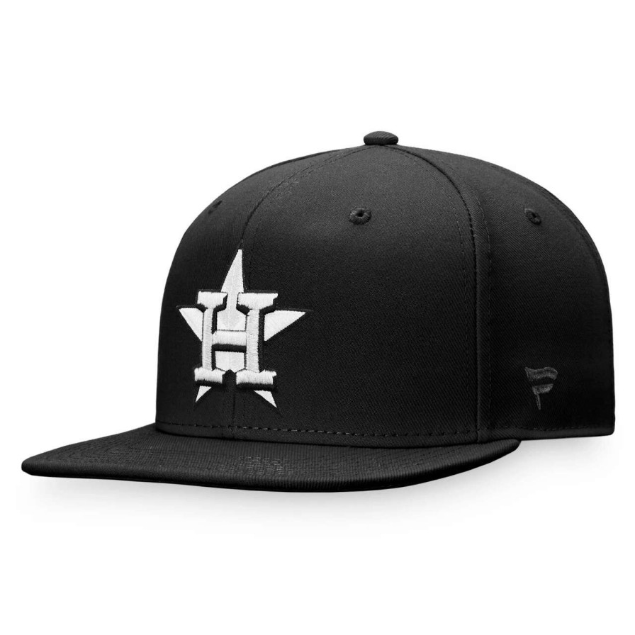 Team * | Men'S Houston Astros Fanatics Branded Black Snapback Hat