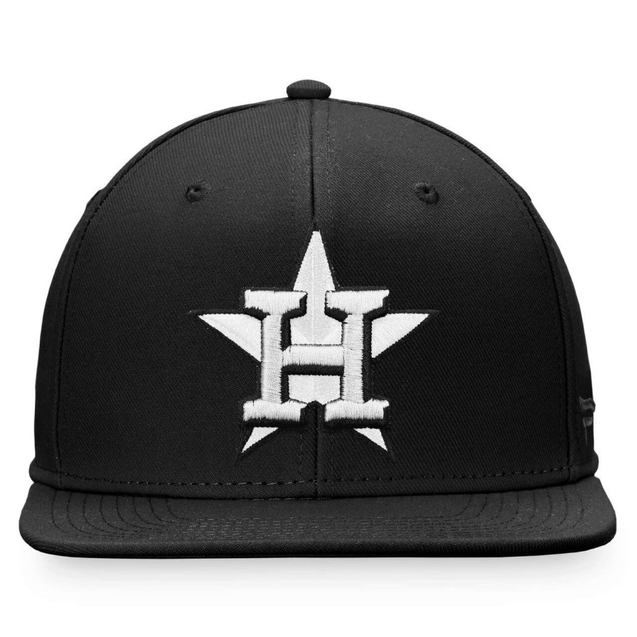 Team * | Men'S Houston Astros Fanatics Branded Black Snapback Hat