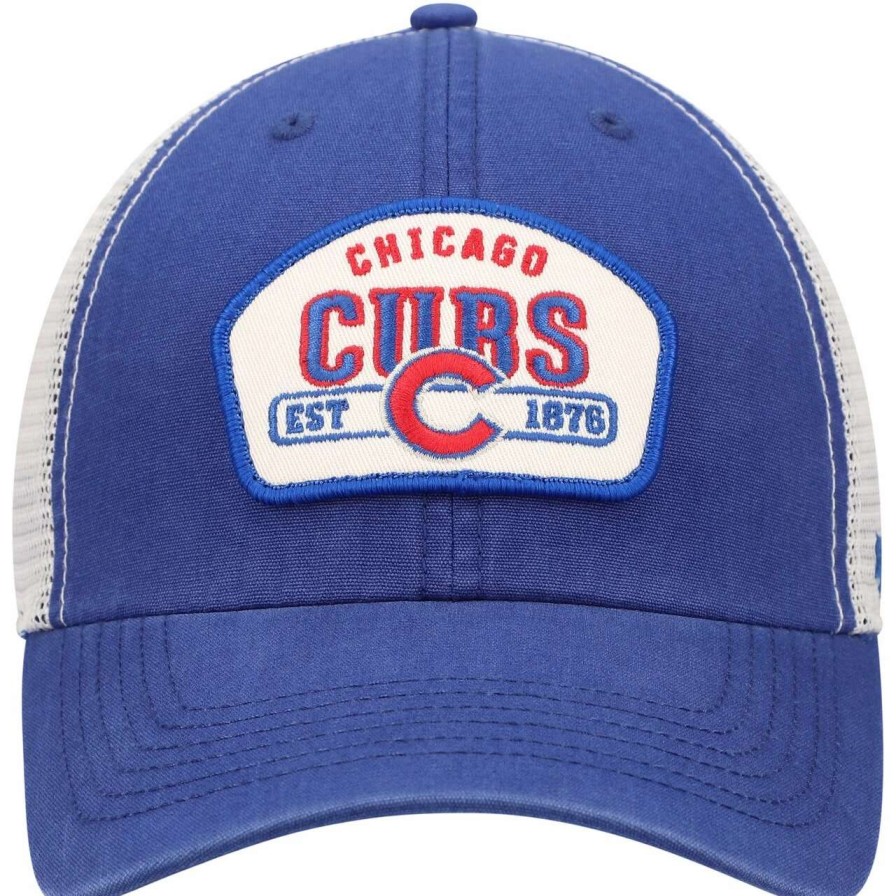 Team * | Men'S Chicago Cubs '47 Royal Penwald Clean Up Trucker Snapback Hat