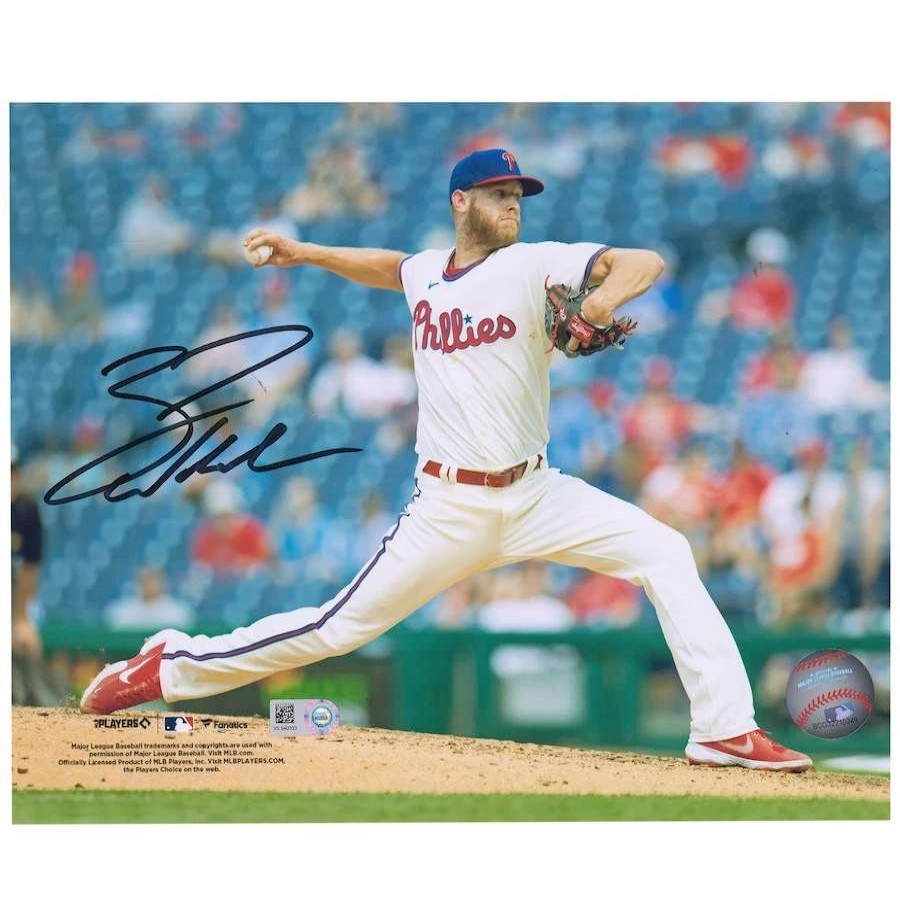 Collectibles & Memorabilia * | Autographed Philadelphia Phillies Zack Wheeler Fanatics Authentic 8" X 10" Pitching Photograph