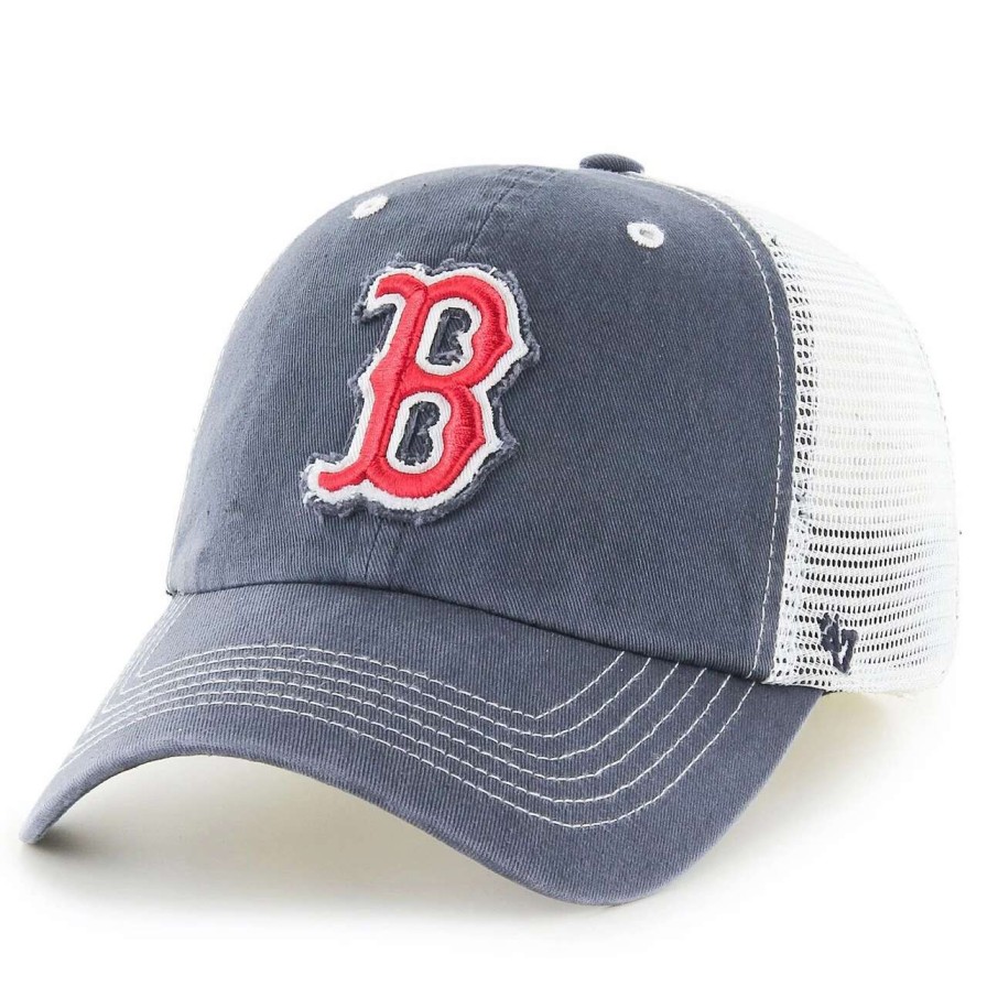 Team * | Men'S Boston Red Sox '47 Navy Blue Mountain Trucker Flex Hat