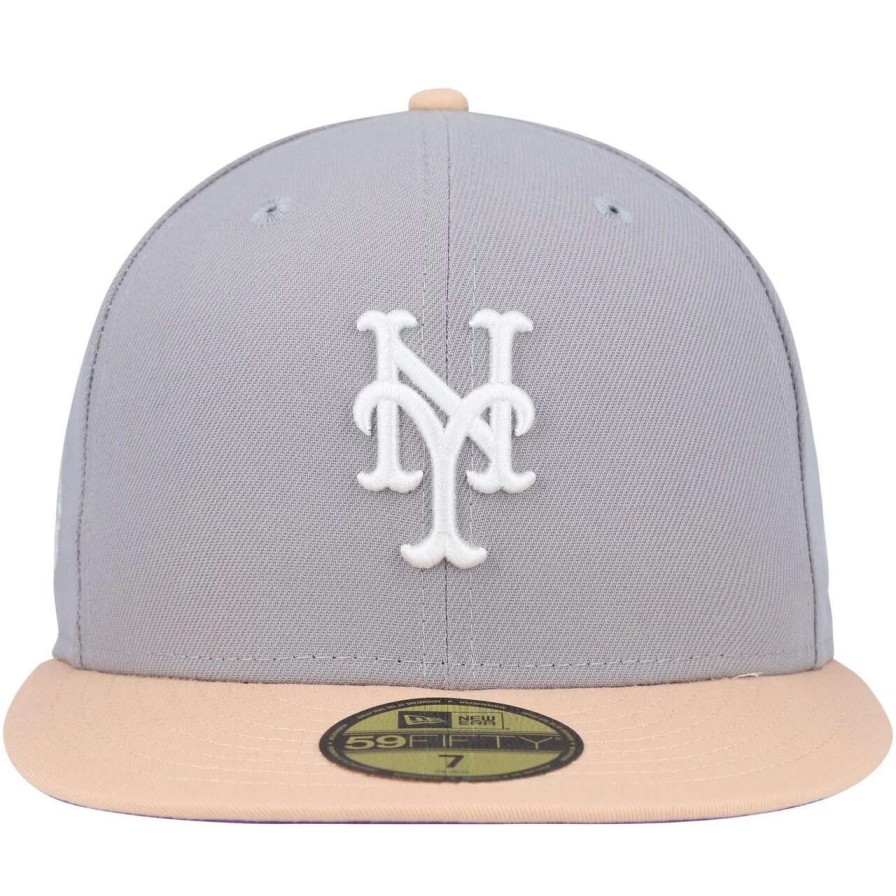 Team * | Men'S New York Mets New Era Gray/Peach 2013 Mlb All-Star Game Purple Undervisor 59Fifty Fitted Hat