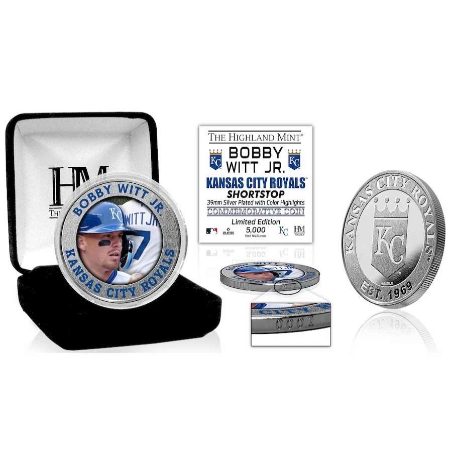 Collectibles & Memorabilia * | Kansas City Royals Bobby Witt Jr. Highland Mint Mlb Debut Silver Color Coin