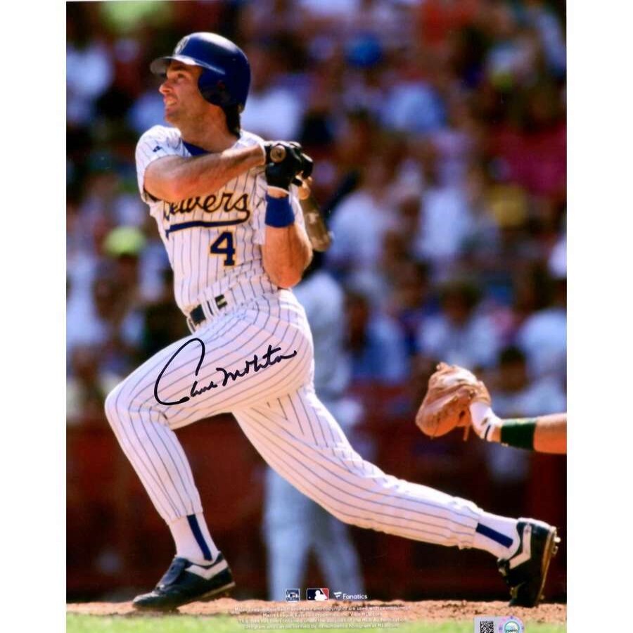 Collectibles & Memorabilia * | Autographed Milwaukee Brewers Paul Molitor Fanatics Authentic 8 X 10 Hitting Photograph