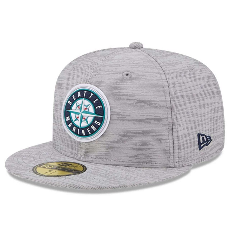 Team * | Men'S Seattle Mariners New Era Gray 2023 Clubhouse 59Fifty Fitted Hat