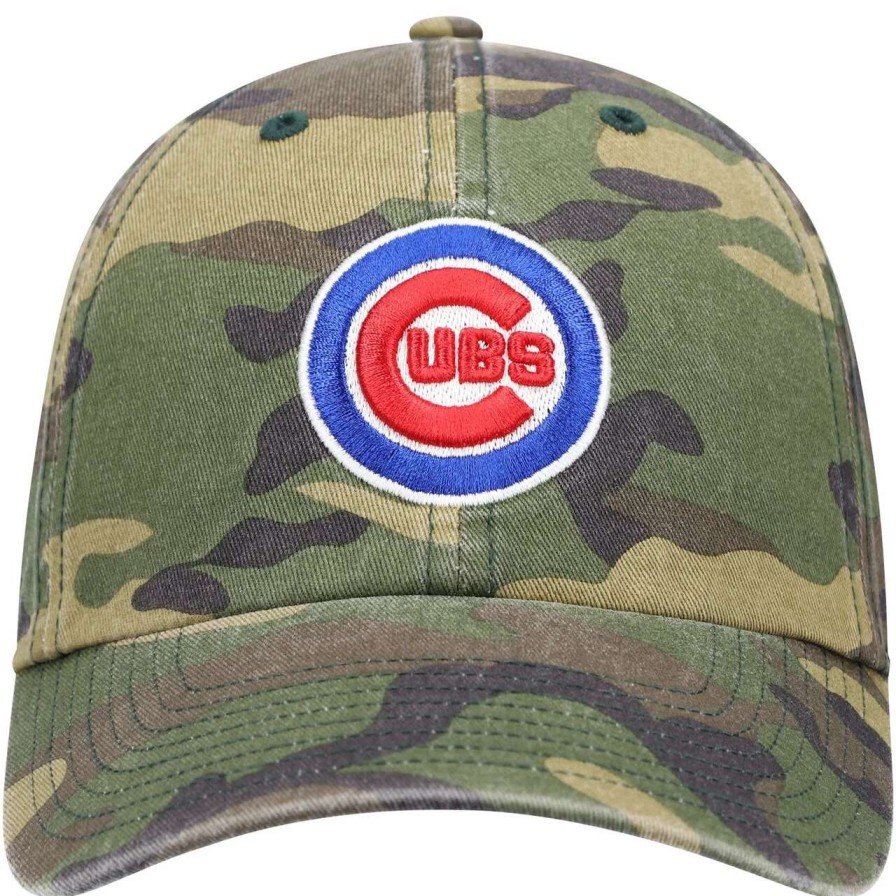 Team * | Men'S Chicago Cubs '47 Camo Team Clean Up Adjustable Hat