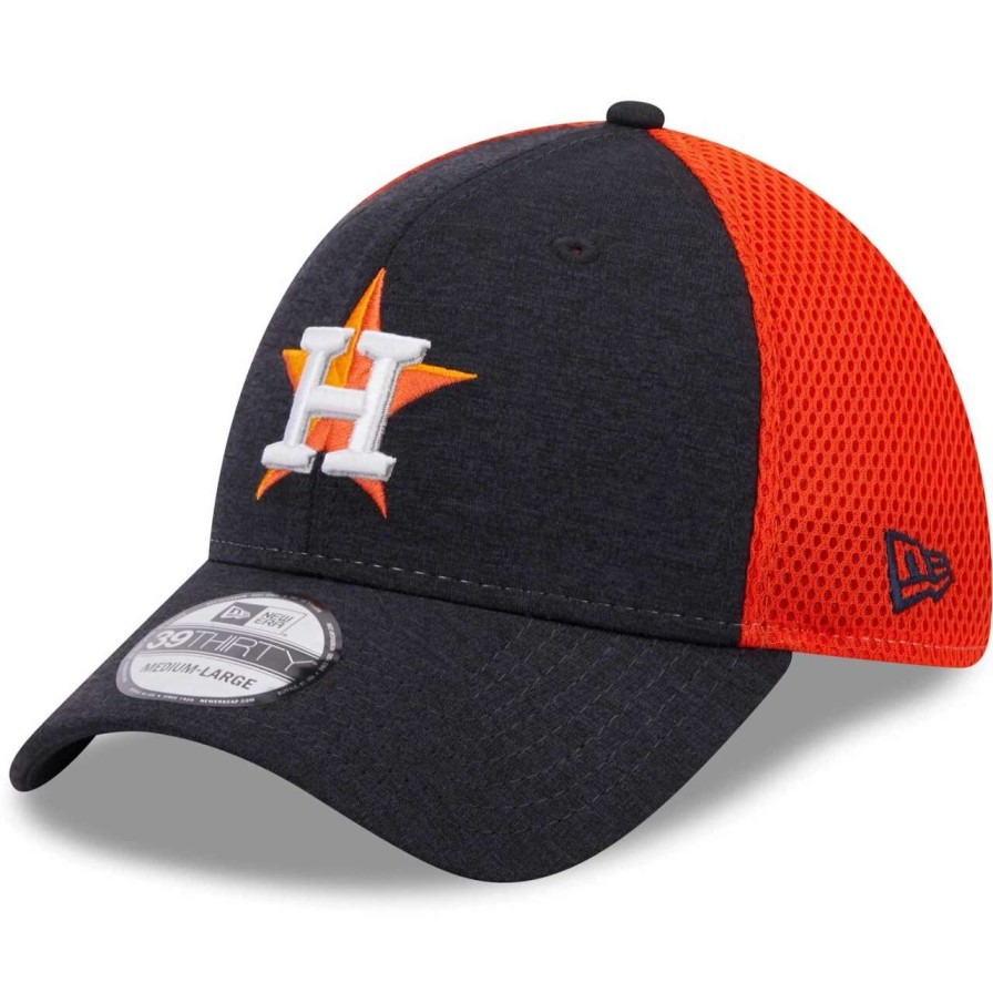 Team * | Men'S Houston Astros New Era Navy Shadow Neo 39Thirty Flex Hat