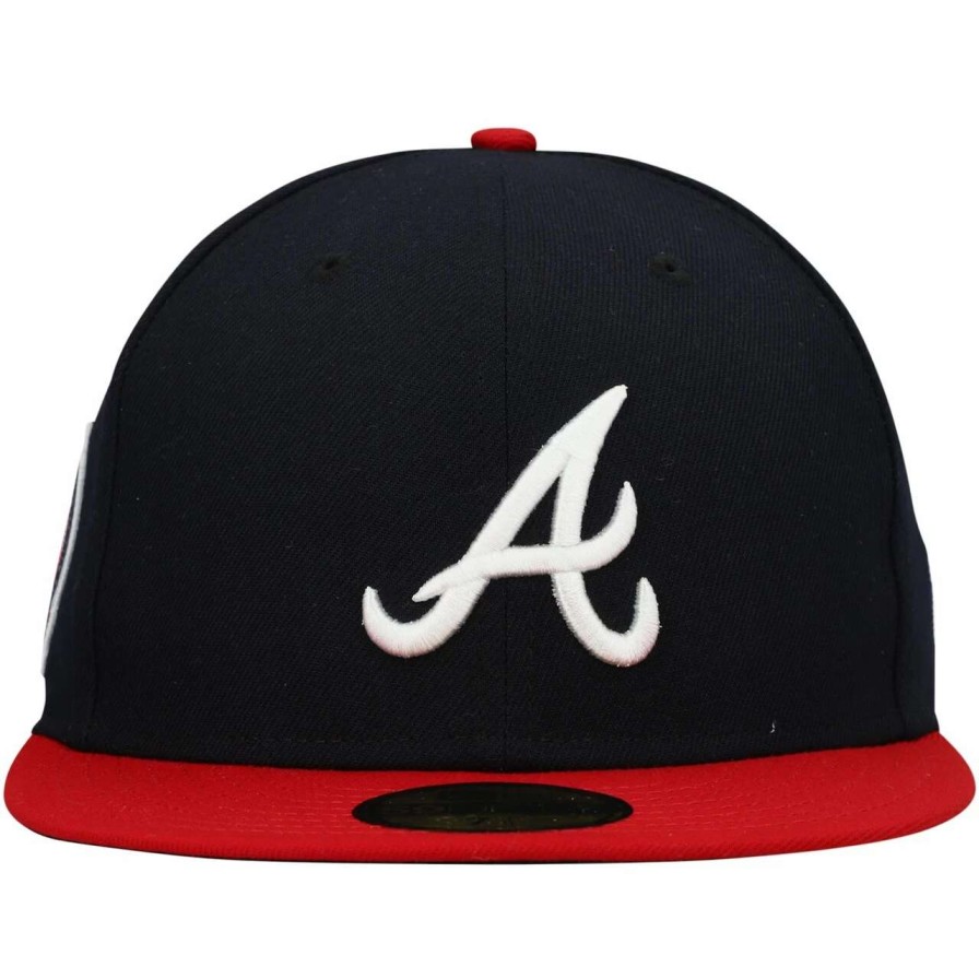 Team * | Men'S Atlanta Braves New Era Navy 9/11 Memorial Side Patch 59Fifty Fitted Hat