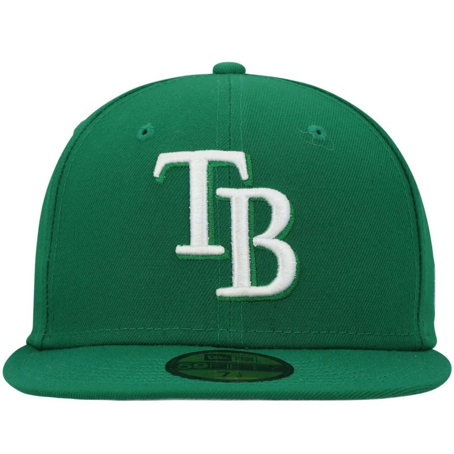 Team * | Men'S Tampa Bay Rays New Era Kelly Green White Logo 59Fifty Fitted Hat