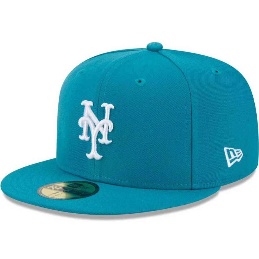 Team * | Men'S New York Mets New Era Turquoise 59Fifty Fitted Hat