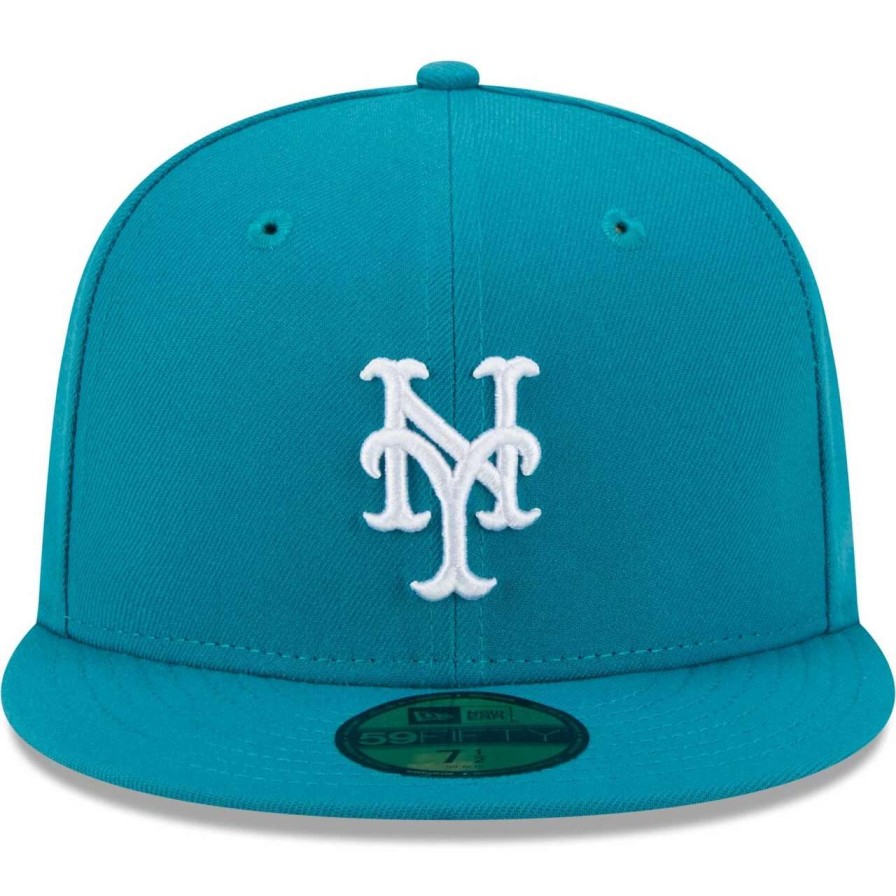 Team * | Men'S New York Mets New Era Turquoise 59Fifty Fitted Hat