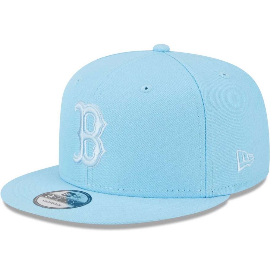 Team * | Men'S Boston Red Sox New Era Light Blue Spring Color Basic 9Fifty Snapback Hat