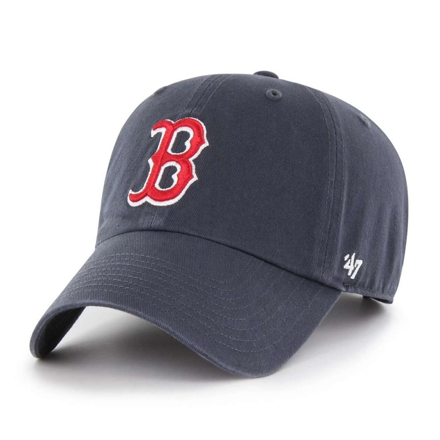 Team * | Boston Red Sox '47 Dominican Republic Flag Primary Team Logo Side Hit Clean Up Adjustable Cap Navy