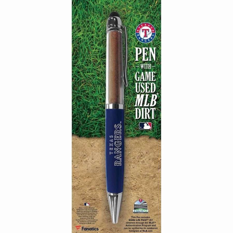 Collectibles & Memorabilia * | Texas Rangers Fanatics Authentic Executive Pen With Game-Used Dirt