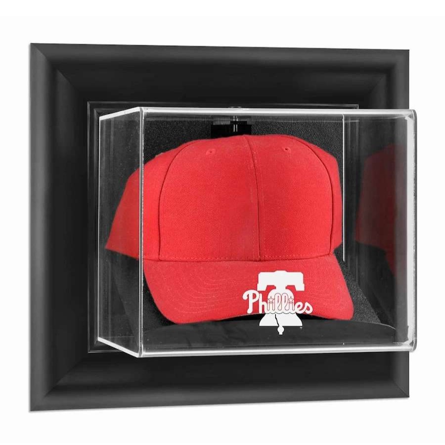 Collectibles & Memorabilia * | Philadelphia Phillies Fanatics Authentic Black Framed Wall-Mounted 2019 Logo Cap Display Case