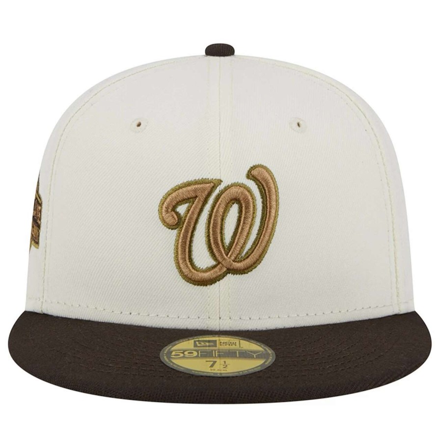 Team * | Men'S Washington Nationals New Era White/Brown 2018 Mlb All-Star Game 59Fifty Fitted Hat