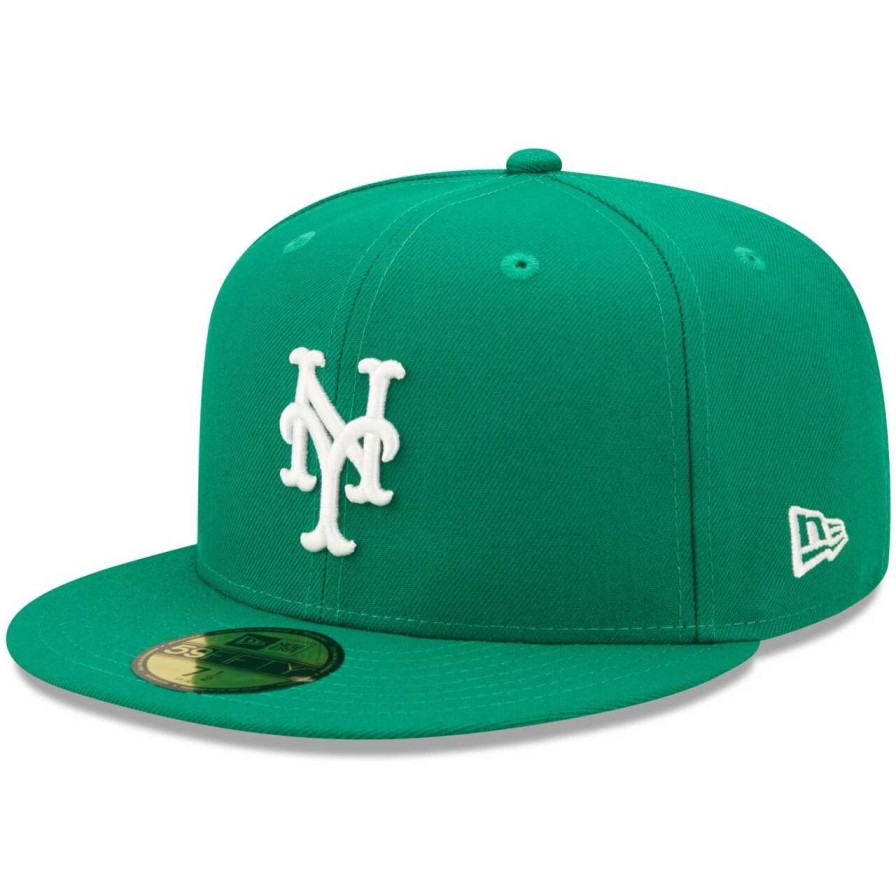 Team * | Men'S New York Mets New Era Kelly Green White Logo 59Fifty Fitted Hat