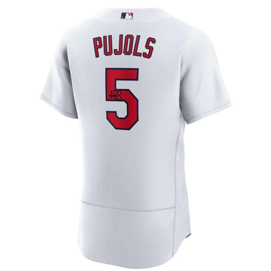 Collectibles & Memorabilia * | Autographed St. Louis Cardinals Albert Pujols Fanatics Authentic White Nike Authentic Jersey