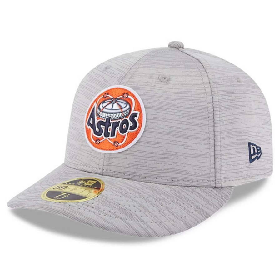 Team * | Men'S Houston Astros New Era Gray 2023 Clubhouse Low Profile 59Fifty Fitted Hat