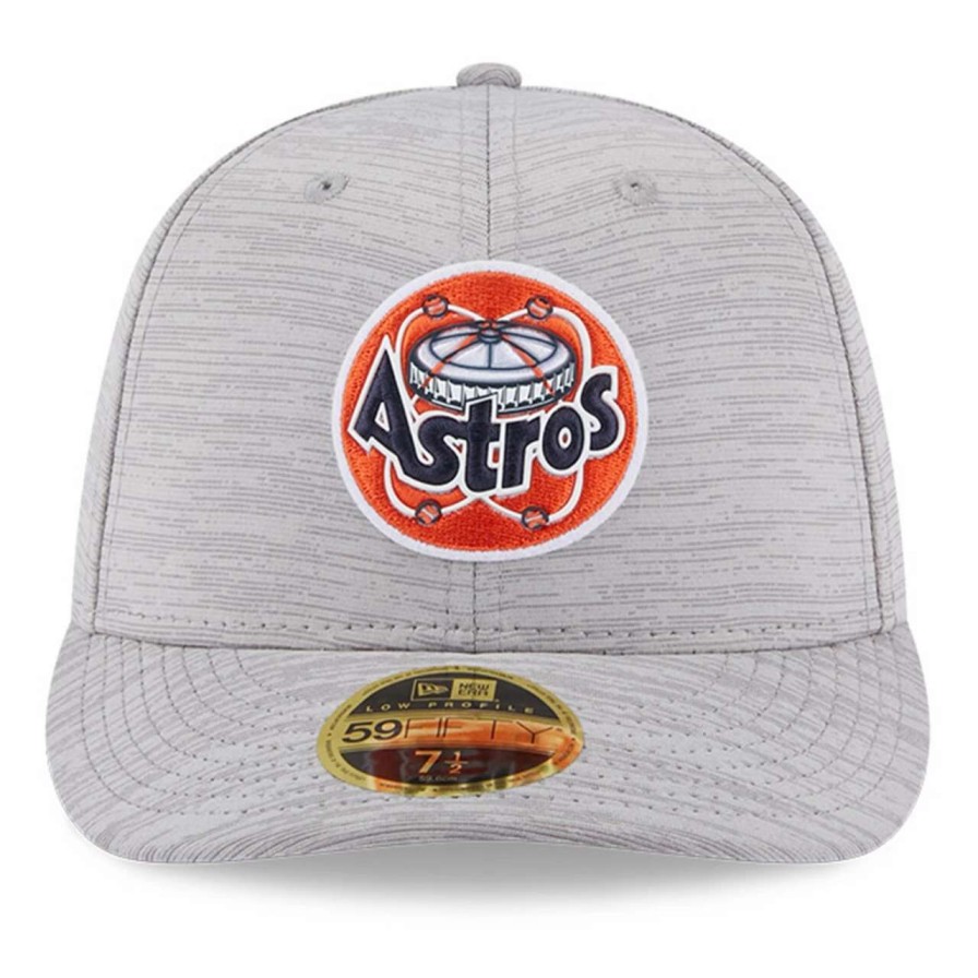 Team * | Men'S Houston Astros New Era Gray 2023 Clubhouse Low Profile 59Fifty Fitted Hat