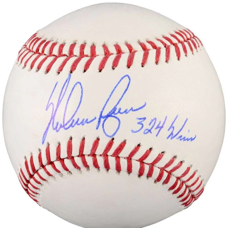 Collectibles & Memorabilia * | Autographed Texas Rangers Nolan Ryan Fanatics Authentic Baseball With "324 Wins" Inscription