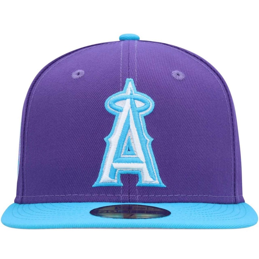 Team * | Men'S Los Angeles Angels New Era Purple Vice 59Fifty Fitted Hat