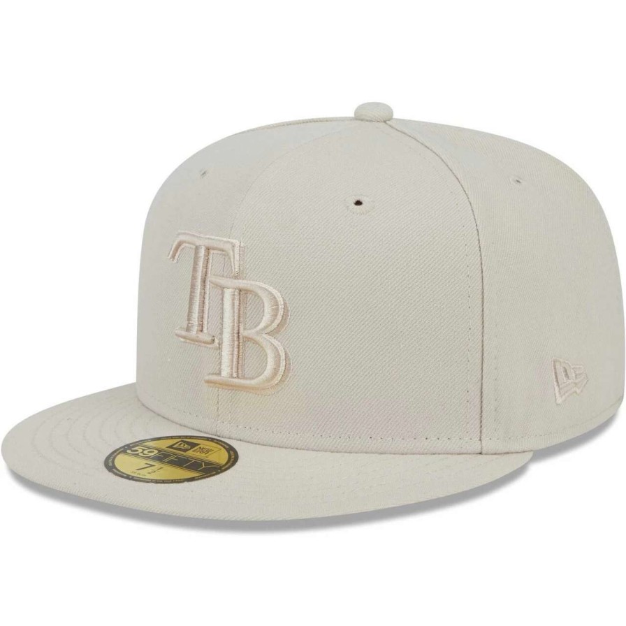 Team * | Men'S Tampa Bay Rays New Era Khaki Tonal 59Fifty Fitted Hat