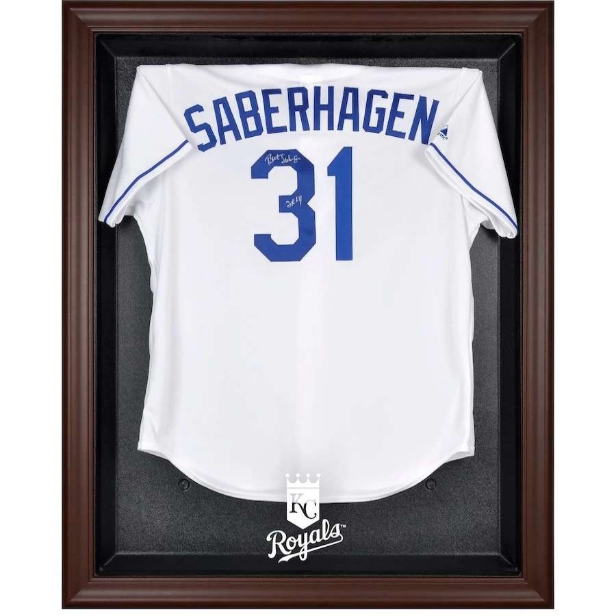 Collectibles & Memorabilia * | Kansas City Royals Fanatics Authentic Brown Framed Logo Jersey Display Case