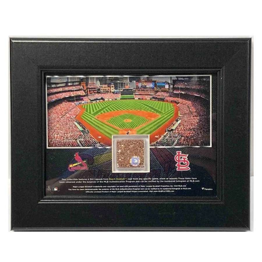 Collectibles & Memorabilia * | St. Louis Cardinals Busch Stadium Frame With Game Used Dirt