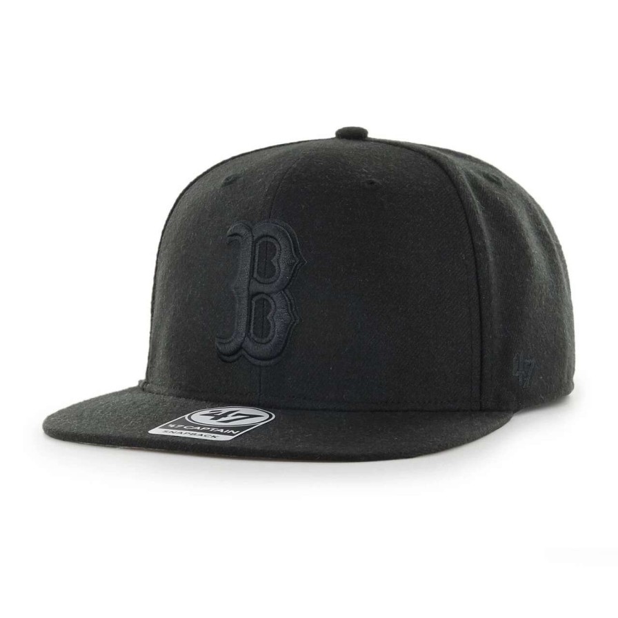 Team * | Boston Red Sox '47 Primary Team Logo Snapback Adjustable Hat Black