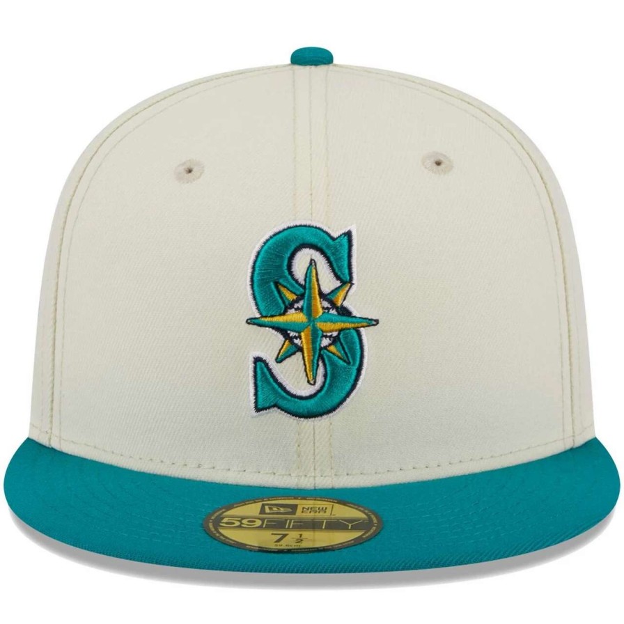 Team * | Men'S Seattle Mariners New Era White 2023 Mlb All-Star Game Chrome 59Fifty Fitted Hat