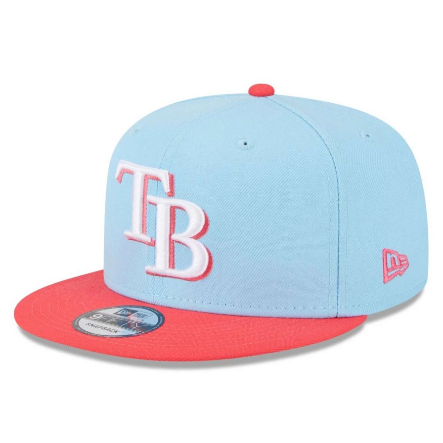 Team * | Men'S Tampa Bay Rays New Era Light Blue/Red Spring Basic Two-Tone 9Fifty Snapback Hat