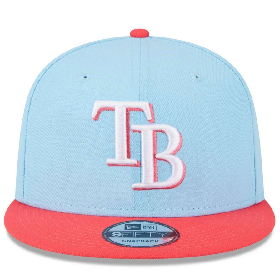 Team * | Men'S Tampa Bay Rays New Era Light Blue/Red Spring Basic Two-Tone 9Fifty Snapback Hat