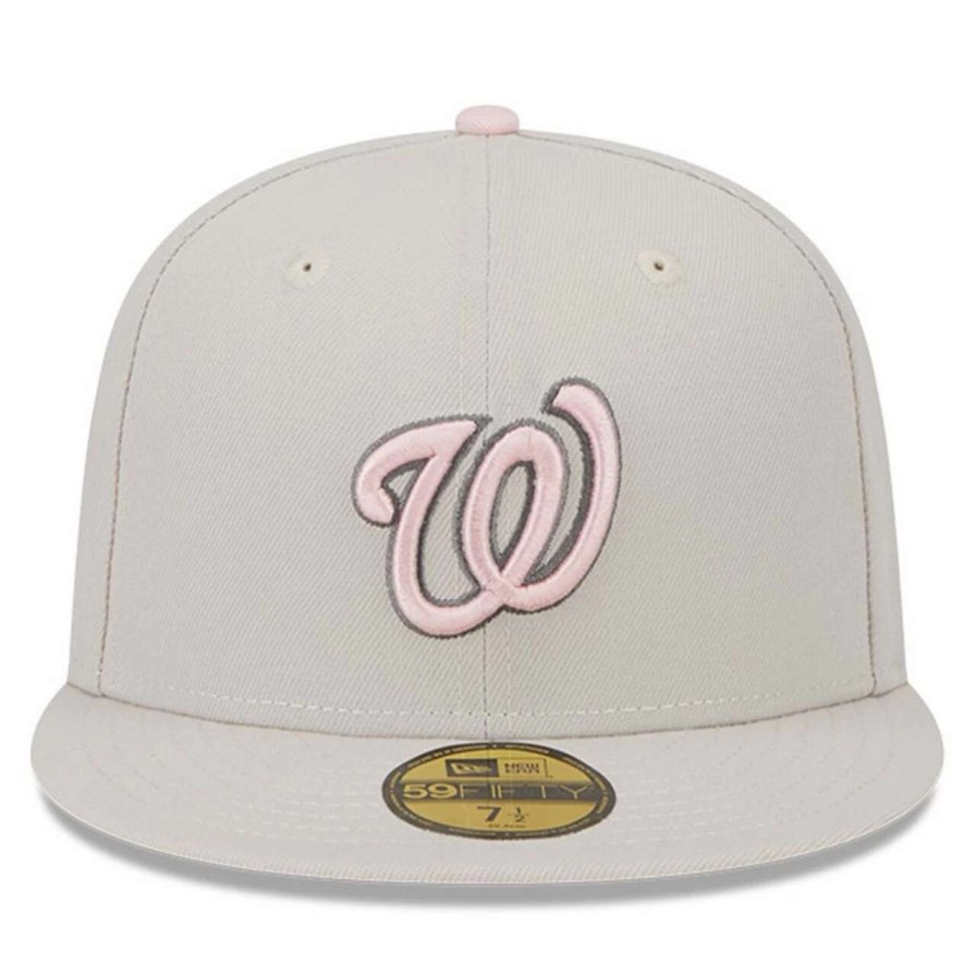 Team * | Men'S Washington Nationals New Era Khaki 2023 Mother'S Day On-Field 59Fifty Fitted Hat