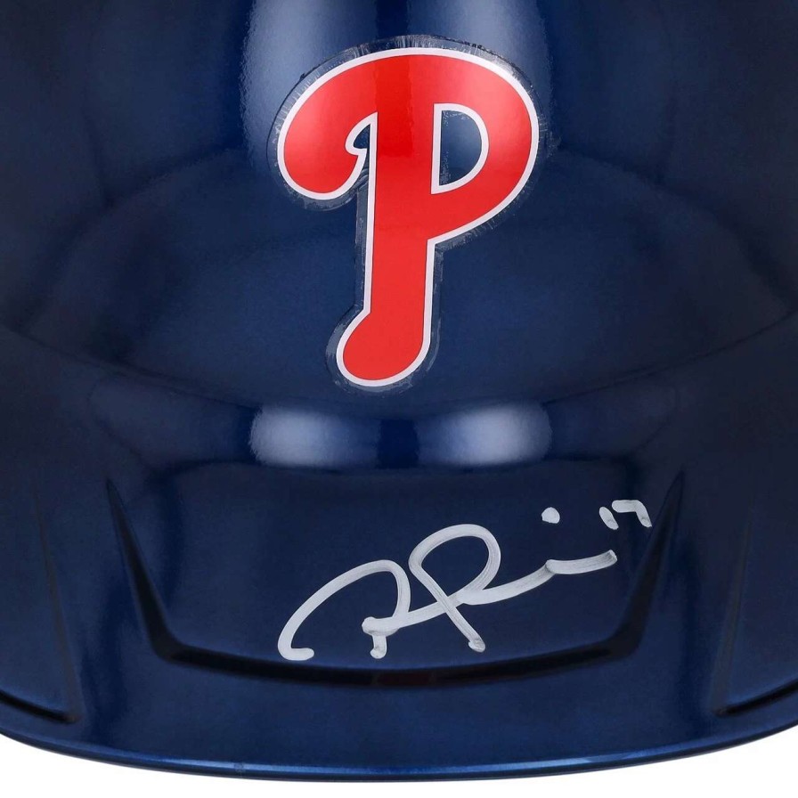 Collectibles & Memorabilia * | Rhys Hoskins Philadelphia Phillies Fanatics Authentic Autographed Alternate Chrome Rawlings Mach Pro Replica Batting Helmet Fanatics Exclusive