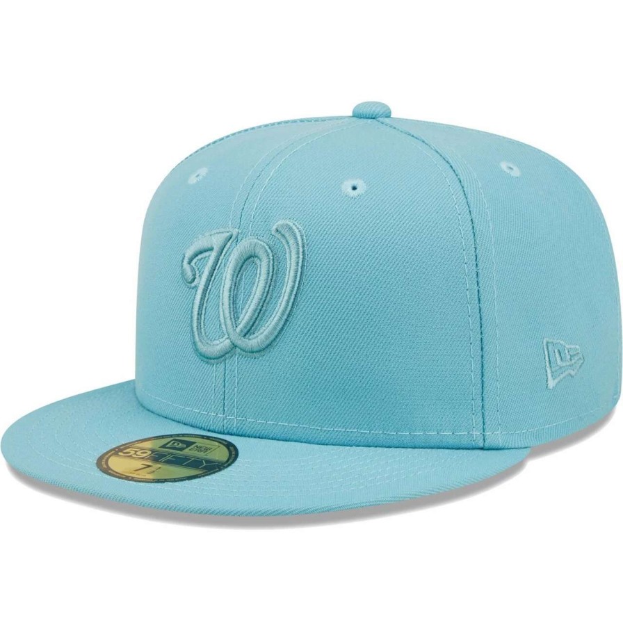 Team * | Men'S Washington Nationals New Era Light Blue Color Pack 59Fifty Fitted Hat