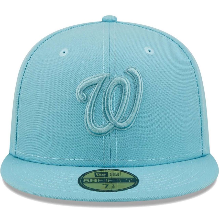 Team * | Men'S Washington Nationals New Era Light Blue Color Pack 59Fifty Fitted Hat