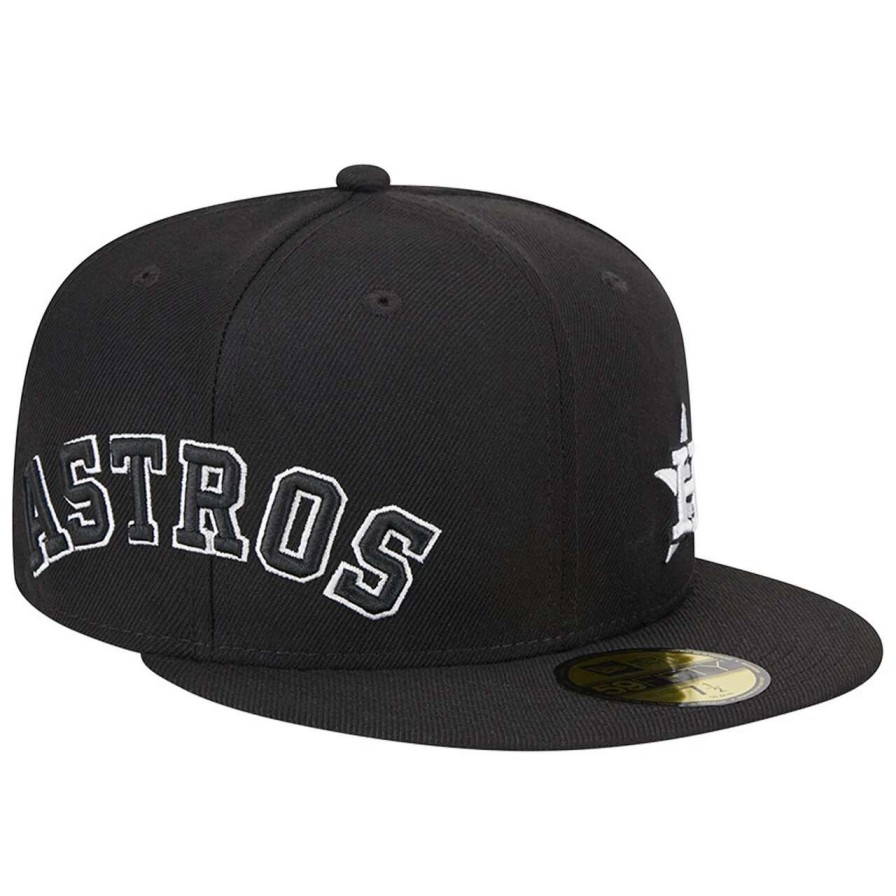 Team * | Men'S Houston Astros New Era Black Jersey 59Fifty Fitted Hat