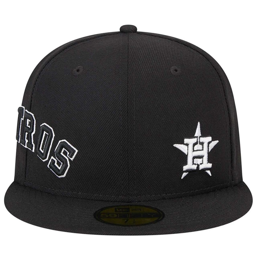 Team * | Men'S Houston Astros New Era Black Jersey 59Fifty Fitted Hat