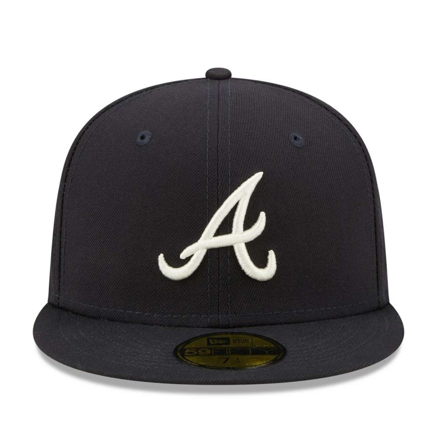 Team * | Men'S Atlanta Braves New Era Navy 1995 World Series Champions Citrus Pop Uv 59Fifty Fitted Hat