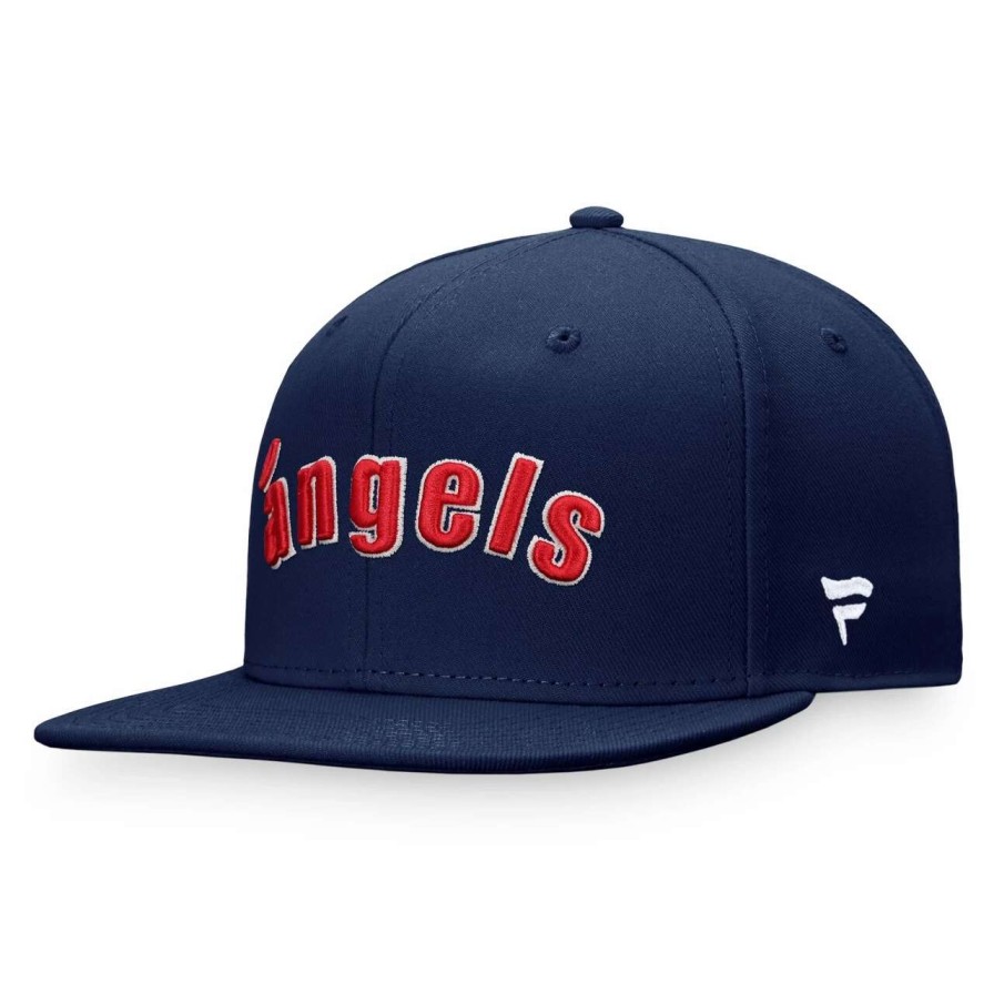 Team * | Men'S California Angels Fanatics Branded Navy Cooperstown Collection Fitted Hat