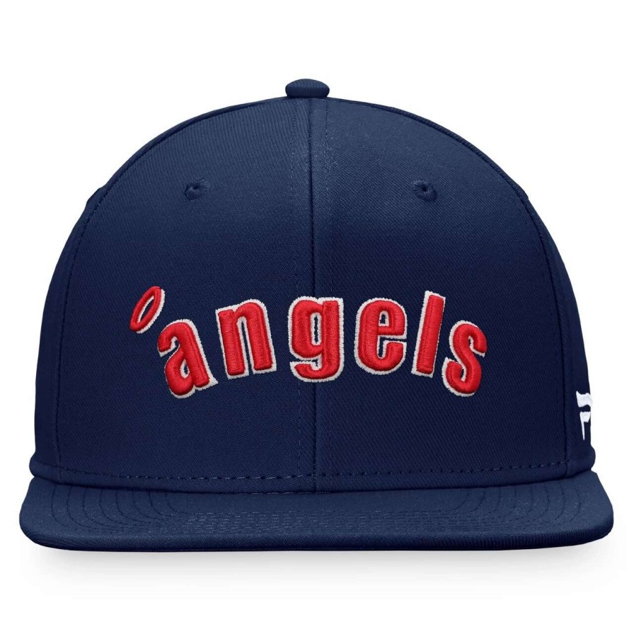 Team * | Men'S California Angels Fanatics Branded Navy Cooperstown Collection Fitted Hat