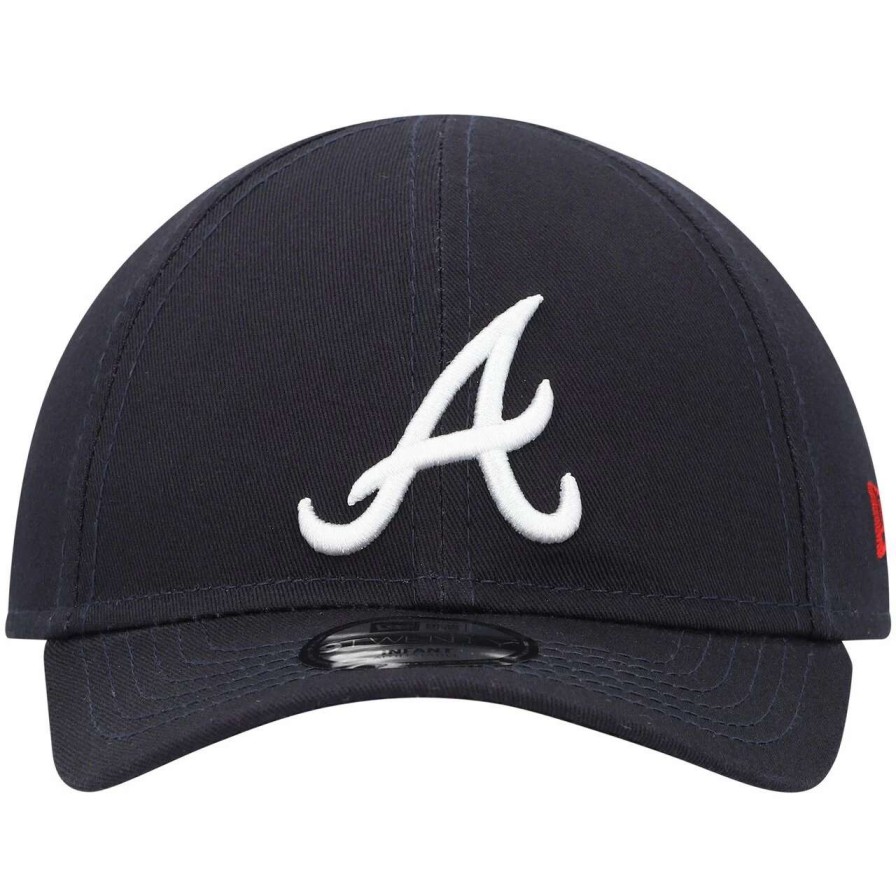 Team * | Newborn & Infant Atlanta Braves New Era Navy My First 9Twenty Stretch Fit Hat