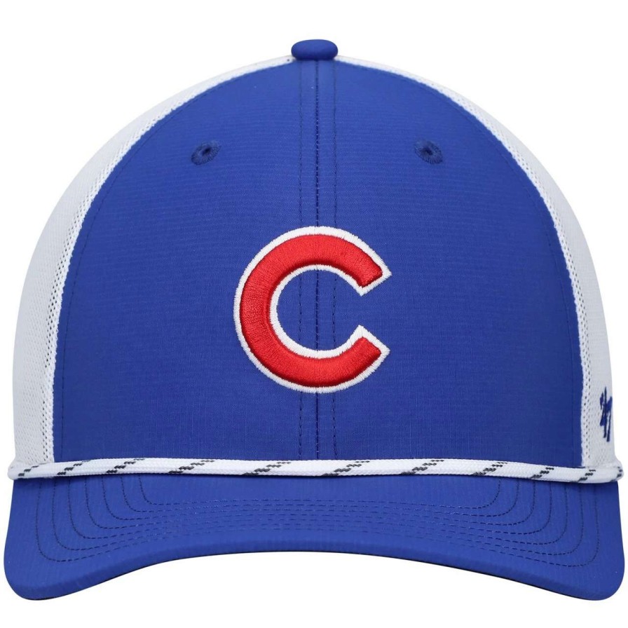 Team * | Men'S Chicago Cubs '47 Royal/White Burden Trucker Snapback Hat