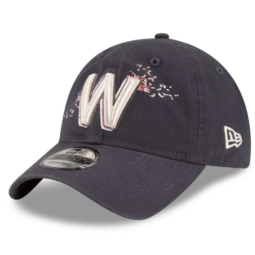 Team * | Men'S Washington Nationals New Era Graphite 2022 City Connect 9Twenty Adjustable Hat