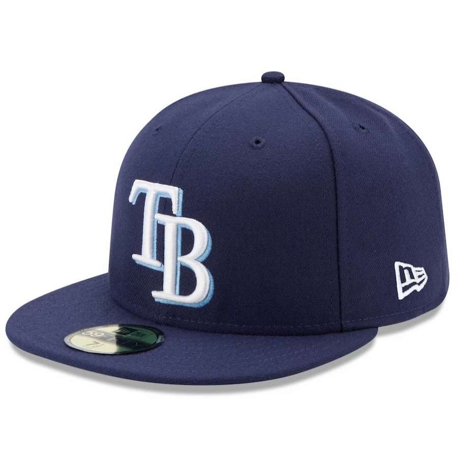 Team * | Men'S Tampa Bay Rays New Era Navy Game Authentic Collection On-Field 59Fifty Fitted Hat