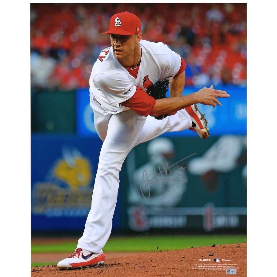 Collectibles & Memorabilia * | Autographed St. Louis Cardinals Jack Flaherty Fanatics Authentic 16 X 20 Pitching Follow Through Photograph