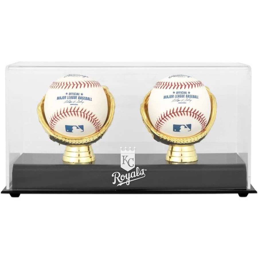 Collectibles & Memorabilia * | Kansas City Royals Fanatics Authentic Gold Glove Double Baseball Logo Display Case